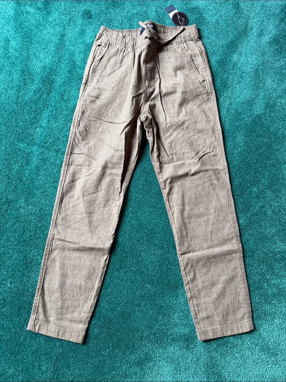 NWT Hollister Slim Straight linen blend pants